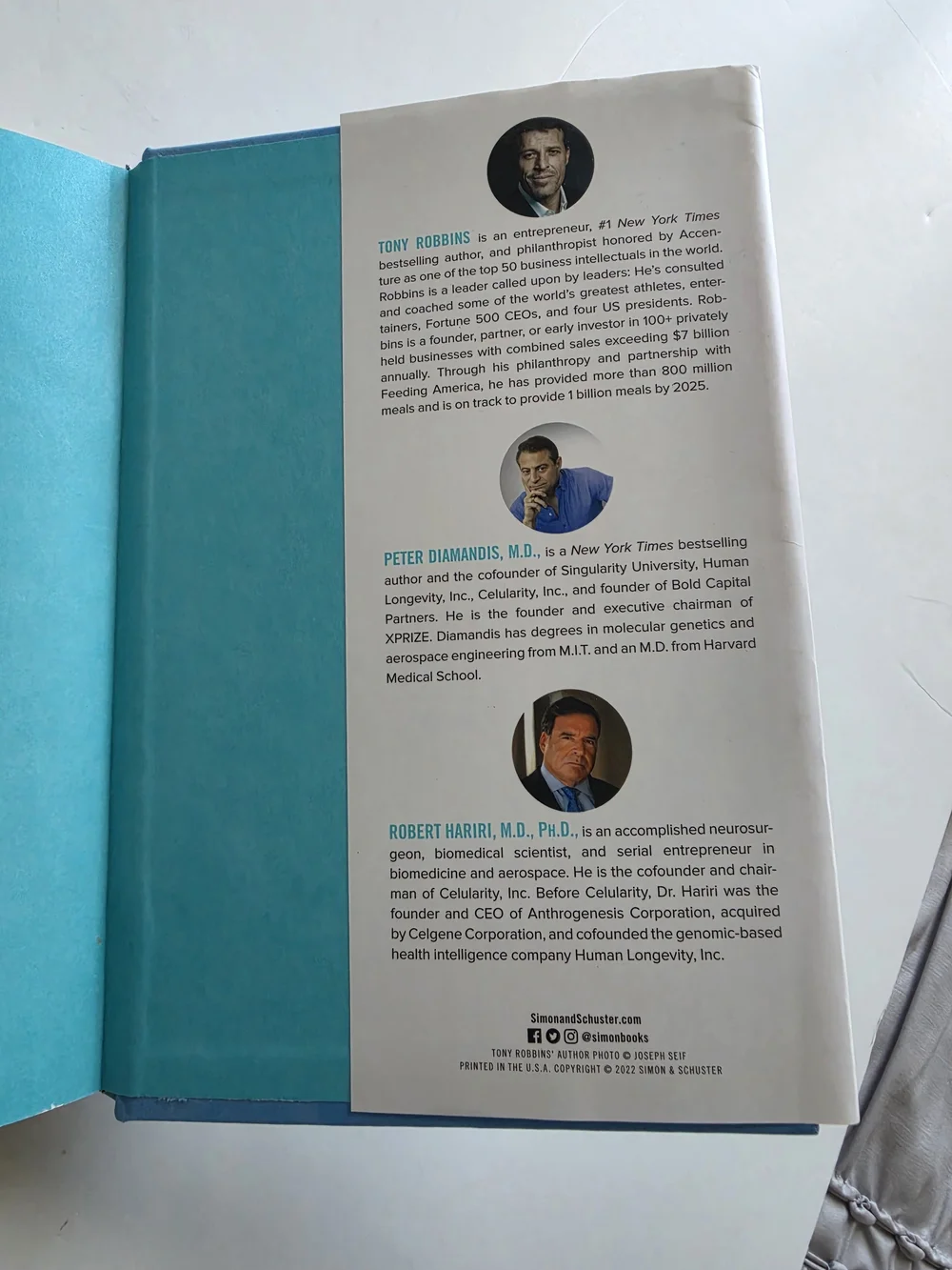 Tony Robbins Life Force Hardcover Book - #1 New York Times Bestseller